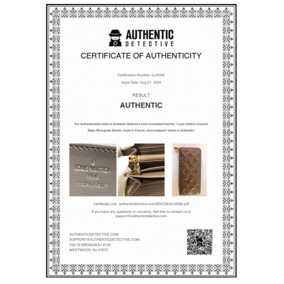 Authentic Louis Vuitton Coussin Monogram Embossed Lambskin Leather Zippy Wallet - Picture 15 of 16